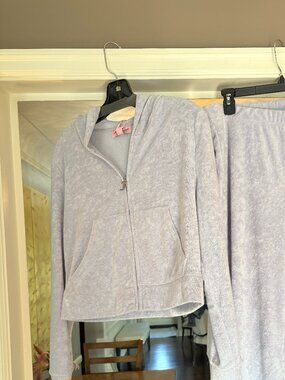 NWT (Other) Juicy Couture Lavendar Bling Terry Cloth Track Suite. Size L